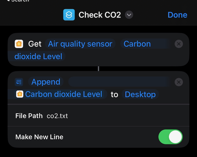 Check CO2 shortcut