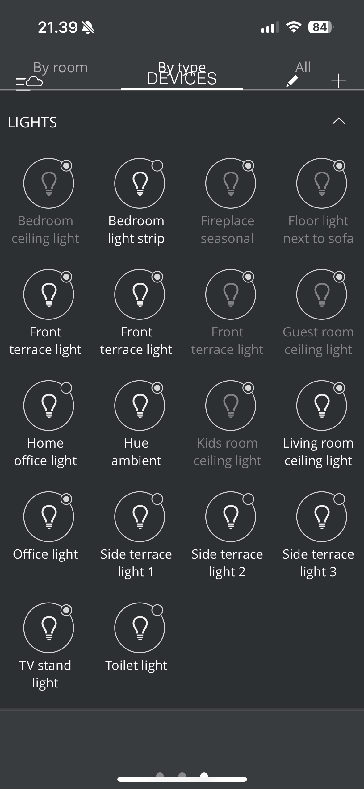 Cozify lights unavailable