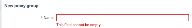 Proxy group dialog form validation