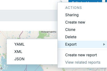 Export a dashboard
